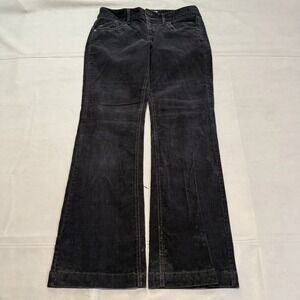 VTG Y2K Polo Jean Ralph Lauren Women Corduroy Flap Pocket Wide Leg 8x32 Black